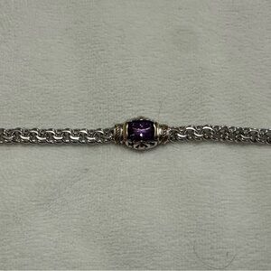 John Medeiros Purple Austrian crystal rhodium